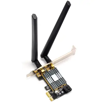 Atheros AR5B22 Dual Band 300Mbps PCI-E PCI Express Bevielis WiFi Adapterį su 