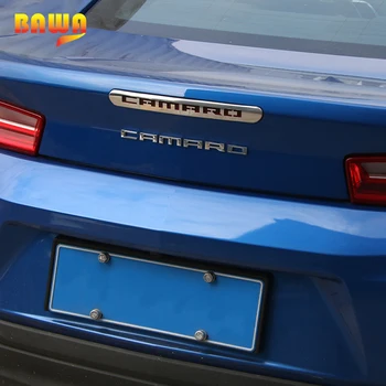 ATJUNGIMO Sidabro ABS Automobilio Eksterjero Aukštą Poziciją Stabdžių Žibintas Apdailos Dangtelį Lipdukai Chevrolet Camaro 2017 Iki Automobilio Stiliaus