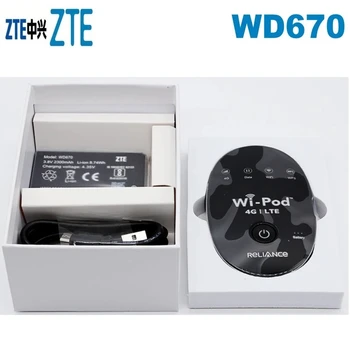 Atrakinti ZTE WD670 Maršrutizatorius Hotspot 4G LTE 850/1800 / 2300 MHZ Atrakinta GSM Iki 31 WiFi Vartotojai PK huawei E5573