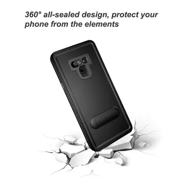 Atsparus vandeniui Case For Samsung Galaxy Note 8 9 Padengti 360 Visas Apsaugos atsparus smūgiams Šarvai Lauko Sportas, Nardymas, Plaukimo Telefonas atvejų