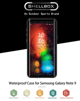 Atsparus vandeniui Case For Samsung Galaxy Note 8 9 Padengti 360 Visas Apsaugos atsparus smūgiams Šarvai Lauko Sportas, Nardymas, Plaukimo Telefonas atvejų