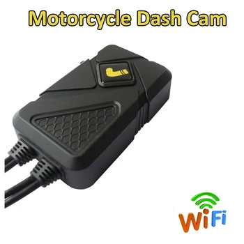 Atsparus vandeniui Motociklas, Fotoaparatas, Diktofonas WiFi, Dual 1080P Full HD Motociklo DVR Brūkšnys Cam Aukštos Kokybės 12 mėnesių garantija