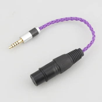 Audiocrast HIFI Anglies Pluošto 4.4 mm, Subalansuotas Vyrų ir 4-Pin XLR Subalansuotas Moterų Garso Adapterio Kabelį 4.4 mm XLR Jungties Kabelis