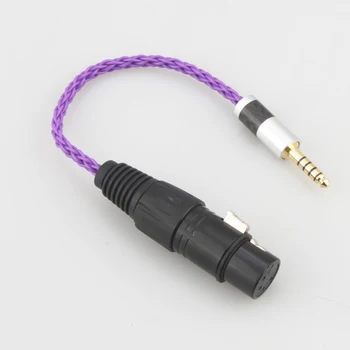 Audiocrast HIFI Anglies Pluošto 4.4 mm, Subalansuotas Vyrų ir 4-Pin XLR Subalansuotas Moterų Garso Adapterio Kabelį 4.4 mm XLR Jungties Kabelis