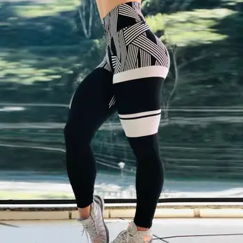 Aukštos Juosmens Fitneso Antblauzdžiai Moterims 3D Mėnulio Spausdinti Mados Leggins Push Up Sexy Kulkšnies Ilgio Kelnės Elastingumą Legging Kelnės