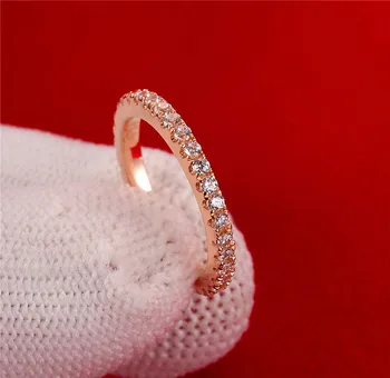 Aukštos kokybės 0.72 Karatų SONA Sintetinio akmens Vestuvinis Žiedas moteris, stering sidabro žiedas, vestuvinis žiedas
