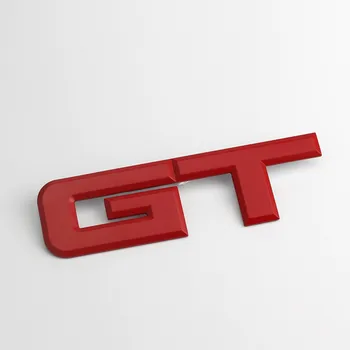 Aukštos kokybės 3D Metalo Automobilio Galinės Pusės Sparnas Kamieno Lipdukai GT Logotipo, Emblemos Ženklelis Lipduką 