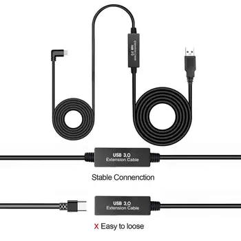 Aukštos Kokybės 5m USB Tipas A-C ilgiklis 5Gbps USB 3.0 Kabelį Oculus Quest/Link/Quest2 VR Akiniai