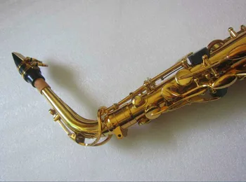 Aukštos kokybės 875EX Profesinės Alto Lašas E Saksofonas Aukso Alto Saksofonas su grupės kandiklio Nendrių Aglet nemokamai