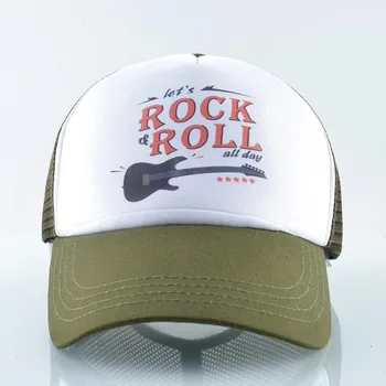 Aukštos kokybės Beisbolo kepuraitę vyrų Roko gitaros kaulų Hip-Hop skrybėlę moterų Snapback Kepurės Lauko sporto Kvėpuojantis akies saulės, skrybėlės moterims