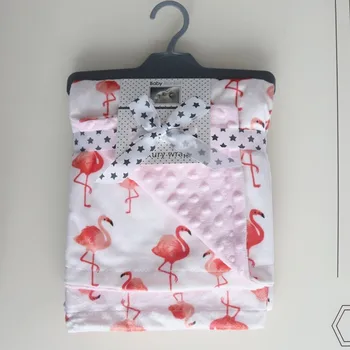 Aukštos Kokybės Kūdikių Antklodė Žiemos Flanelė Vilnos Flamingo Antklodė Kūdikiui Suvystyti Vežimėlis Wrap Naujagimiui Patalynė Antklodės