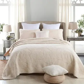 Aukštos kokybės medvilnės audinio antklodė rinkiniai dvigulė lova apima trijų dalių komplektas padidinti bedspreadr lovatiesė patalynės Visą karalius, Karalienė