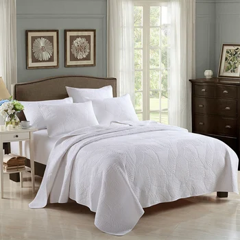 Aukštos kokybės medvilnės audinio antklodė rinkiniai dvigulė lova apima trijų dalių komplektas padidinti bedspreadr lovatiesė patalynės Visą karalius, Karalienė