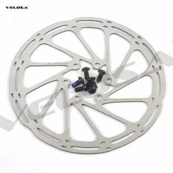 Aukštos kokybės MTB/road diskiniai stabdžiai/cyclocross dviračių stabdžių diskas,44mm 6-bolt,centrinės 140mm 160mm 180mm stabdžių rotorius,su varžtais
