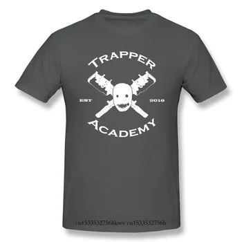 Aukštos Kokybės O-Kaklo 100 Medvilnės Trapper Akademijos V. 2 T-shirt Mirusiųjų Dienos trumpas rankovės
