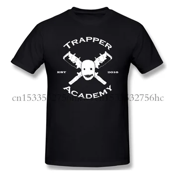 Aukštos Kokybės O-Kaklo 100 Medvilnės Trapper Akademijos V. 2 T-shirt Mirusiųjų Dienos trumpas rankovės