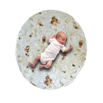 Aukštos kokybės Pica Burrito Kūdikių Antklodė Miltų Tortilla Suvystyti Antklodė Miego Suvystyti Wrap