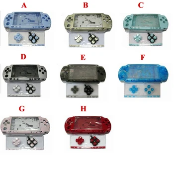 Aukštos Kokybės PSP 2000 PSP2000 Pilnas Korpusas su Lukštais Padengti Atveju Pakeisti Mygtukų Rinkinys Su logo