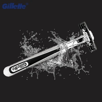 Aukštos kokybės razor ir keičiami peiliukai Gillette Vektorius-2 serijos vyrų saugos skutimosi Straight razor Kasetės Value pack