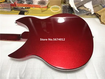 Aukštos kokybės ricken330 metalo raudona pusę tuščiaviduriai džiazo elektrinė gitara gali būti pritaikytas kaip reikalaujama, nemokama krovinių