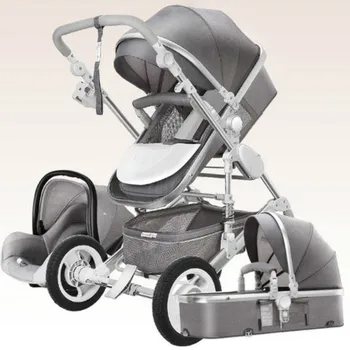 Aukštos Kraštovaizdžio Prabanga Kūdikių 3 1. Kūdikio Vežimėlis Vežimo Krepšelis Keturių Ratų Baby Safe Sėdynės kūdikių vežimėliai