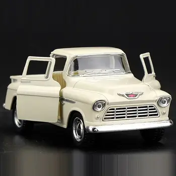 Aukštos Modeliavimas Išskirtinį Diecasts&Žaislinės Transporto Priemonės KiNSMART Automobilių Stilius Ford 1955 Chevrolet Stepside Pikapas 1:36 Lydinio Modelis