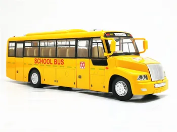Aukštos modeliavimo 1:32 masto lydinio mokyklos autobuso modelį, vaikai autobusų žaislai metalo modelio transporto priemonė, vaikams žaislų kolekcija nemokamas pristatymas