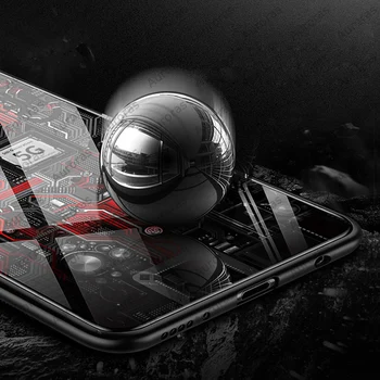 Auroras Už Xiaomi Pocophone X3 Atveju Explorer Dažytos Grūdinto Stiklo Dangtis Poco X3 NFC atsparus smūgiams Sunku Atvejais