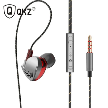 Ausinės Originalus QKZ CK7 Ausines In-ear Su kontrolės Garsiakalbis Laidinio 3.5 mm ausines Su Mic 1.2 m In-ear Sporto Ausinės