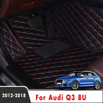 Auto Odos Kilimai Audi Q3 8U 2018 m. 2016 m. 2017 m. 2013 2012 Automobilio Grindų Kilimėliai Priedai, Apdailos, atsparus Vandeniui Apsaugoti