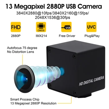 Automatinis fokusavimas USB Kamera 13MP, Aukštos Rezoliucijos USB2.0 SONY IMX214 Spalvų CMOS Mini Kamera, USB Kamera dokumentas, pasas skaitytuvas