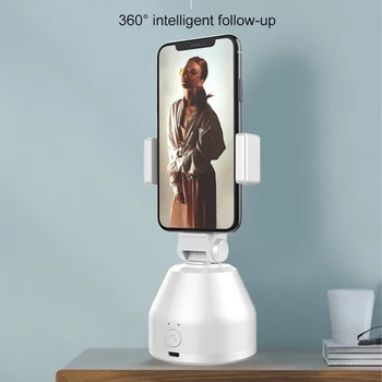 Automatinis Fotografavimo Selfie Stick Trikojo, Atlikite 360° Sukimosi Veido Objekto Stebėjimas Smart AI Gimbal Stovėti 