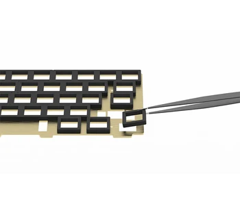 Automatinė klaviatūros kbdfans plokštės garso izoliacija putų 3.5 mm jungiklis triukšmo slopinimas medvilnės