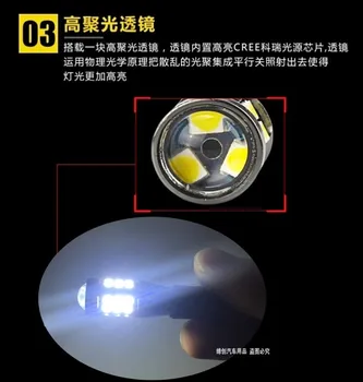 Automobilio Atbulinės eigos šviesos diodų (LED) Toyota HARRIER Trauktis pagalbinė Lemputė Šviesos Pertvarkyti T15 12W 6000K