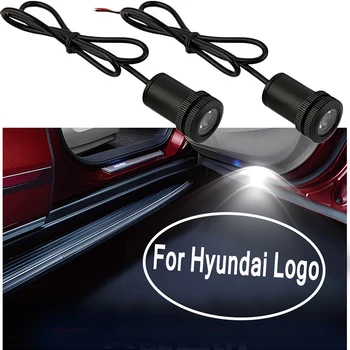 Automobilio Duris LED Logo Šviesos Projektorius Skirtas Hyundai i30 i40 I10 i20 ix35 ix20 ix25 Tucson Kona Creta Solaris Santa Elantra 
