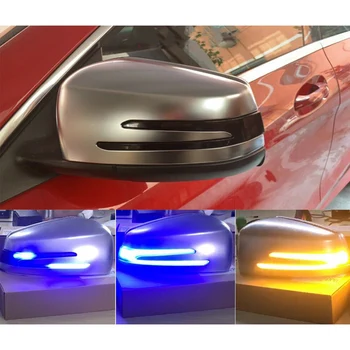 Automobilio Pusėje valdomi Išoriniai galinio vaizdo Veidrodėliai Indikatorius Kartotuvas Dinamiškas Posūkio Signalo LED Šviesos Tinka Benz A B E GLK Klasė C E S CLA