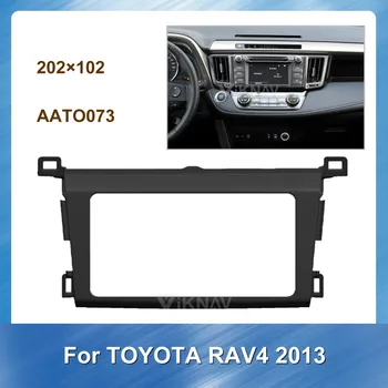 Automobilio Radijas Stereo įrengimo fascia Toyota RAV4 2013 Stereo Rėmo Fascias Skydelis Veido DVD / CD Brūkšnys Bezel