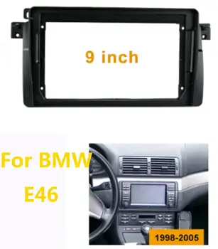 Automobilio Radijo Grotuvas Kadrų Rinkinys, Skirtas BMW E46 Automobilių Rėmas Be Kabelių GPS Navigacijos Fasciją Rėmas