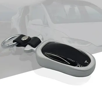 Automobilio Raktas Padengti Atveju Keychain Pusę Supa Silikono Raštas Už Tesla Model X 