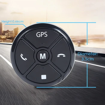 Automobilio Smart Vairas Valdytojas Belaidis Universalus Daugiafunkcinis DVD Navigacijos Mygtukas Nuotolinio Valdymo Be Noctiluycent
