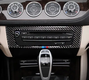 Automobilio stilius BMW Z4 Anglies Pluošto automobilių Lipdukas Oro kondicionavimo sistema, CD Valdymo Skydo dangtelis E89 2009-m. interjero priedai
