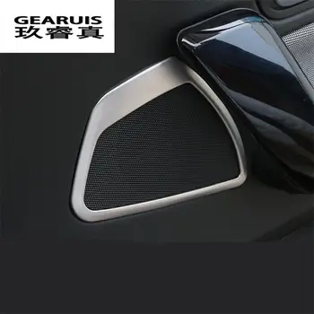 Automobilio stilius Durų garso garsiakalbis garsiakalbis durų apdaila lipdukas padengti dekoratyvinių BMW F20 1 Serijos Interjeras Auto Priedai