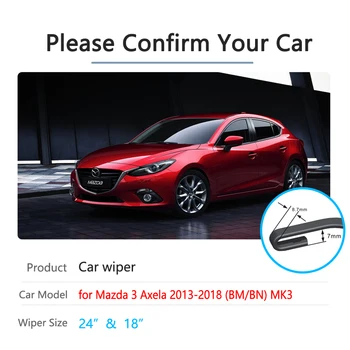 Automobilio Valytuvo už Mazda 3 BM BN 2013~2018 Axela Priekinio lango Valytuvai Automobilių Reikmenys m. m. 2016 m. 2017 m.
