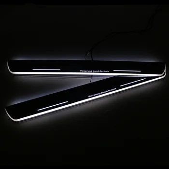 Automobilių Apdailos Pedalo Automobilių Eksterjero Dalys, LED Durų Slenksčio Nusitrinti Plokštė Kelias Dinaminis Streamer šviesos Audi A4 S4