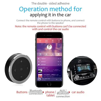 Automobilių Belaidį Mobiliųjų Telefonų Multimedijos Bluetooth, Multifunkcinis Vairas Nuotolinis Valdiklis