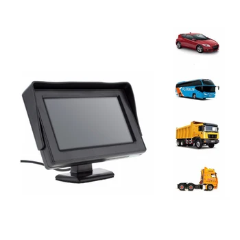 Automobilių Ekranas 4.3 colių Ekranas galinio vaizdo Atbuline Kamera TFT LCD Automobilinis Ekranas HD Skaitmeninė Vaizdo Įvesties PAL NTSC Galinio vaizdo Monitorius