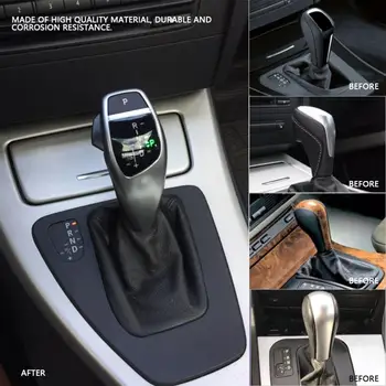 Automobilių modifikavimo LHD Automatinis LED Shift Knob Pavarų Shifter Svirtį BMW E46 E60 E61 E63 E64