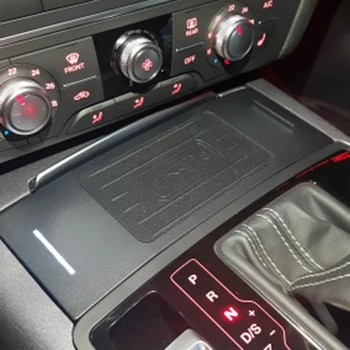 Automobilių QI bevielio įkrovimo telefono įkroviklio įkrovimo plokštė reikmenys Audi A6 C7 RS6 A7 2012 2013 2016 2017 2018