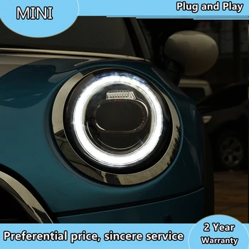 Automobilių Stiliaus LED žibintai BMW MINI-2019 už MIMI žibintas LED DRL Dvigubo Objektyvo Šviesos H7 HID Xenon bi-xenon 