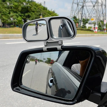 Automobilių Veidrodėliai HD Blind Spot Auto galinio vaizdo Veidrodis 360 Laipsnių Plataus Kampo Transporto priemonių Stovėjimo Reguliuojamas Plataus Kampo Dvigubai Veidrodėliai
